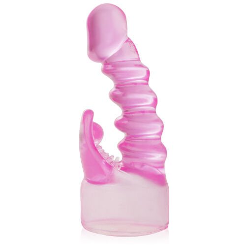 СПИРАЛЬНАЯ НАКЛАДКА С КЛИТОРАЛЬНОЙ НАСАДКОЙ НА МАССАЖЕР – 74733267