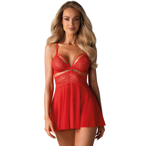 Obsessive футболка babydoll і стрінги 838-BAB-3 - 79188148