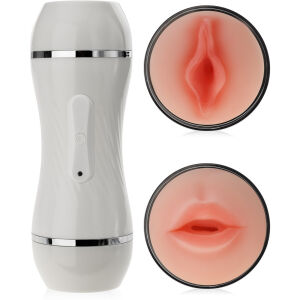 ДВУХСТОРОННИЙ МАСТУРБАТОР 36 ФУНКЦИЙ ИСКУССТВЕННОЕ ВАГИНА И РОТ В ЗАКРЫВАЕМОЙ ТРУБКЕ - 74084649