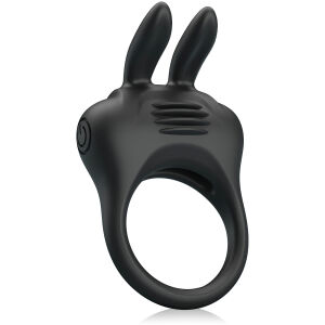 Вібруюче ерекційне кільце кролик - підсилює ерекцію і пестить клітор - 74739576