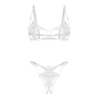 Obsessive Luise Sublim — розкішний білий комплект білизни - 75763944 - 2