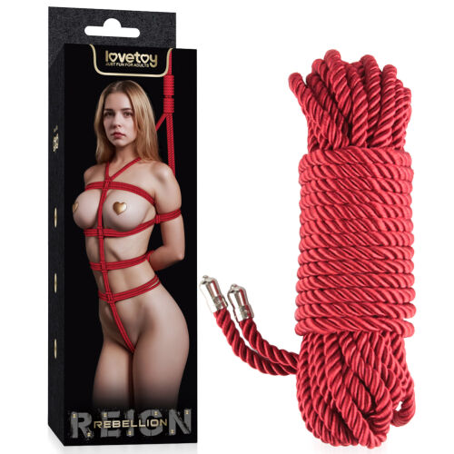 Rebellion червона мотузка для зв'язування bondage BDSM 10 м - 77377750