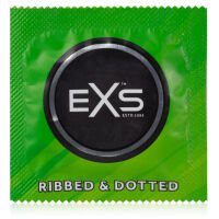 Презервативи зі стимулюючими ребристими вставками EXS RIBBED & DOTTED, 12 шт. - 78886149 - 4