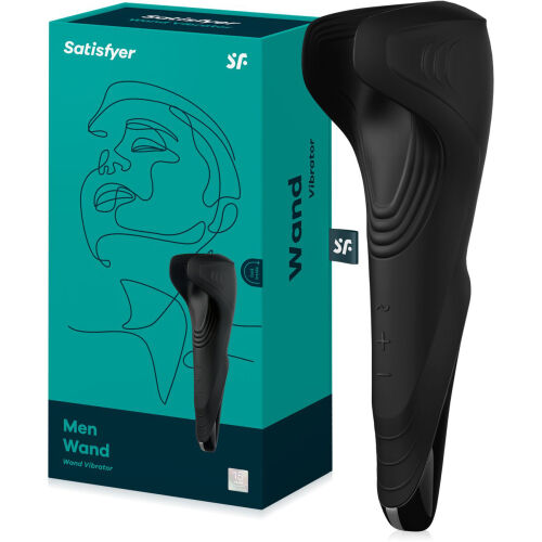 Satisfyer men wand vibrator - вібруючий масажер пеніса мастурбатор 50 функцій - 73994717