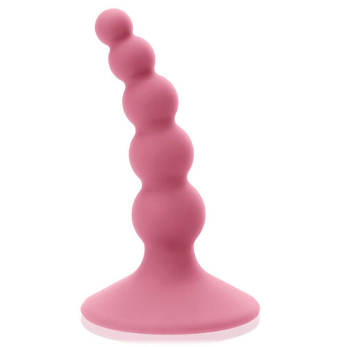 ИЗОГНУТАЯ СИЛИКОНОВАЯ ШАРОВАЯ ПРОБКА, АНАЛЬНЫЙ ПЛАГИН С ПРИСОСКОЙ - 56931847