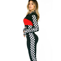 Звабливий еротичний комбінезон на блискавці Racer Girl - 76219697 - 4