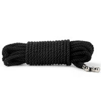 Rebellion чорна мотузка для зв'язування bondage BDSM 10 м - 79901592 - 2