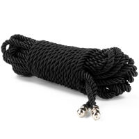 Rebellion чорна мотузка для зв'язування bondage BDSM 10 м - 79901592 - 4