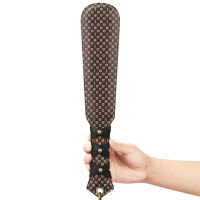 Rebellion міцна шкіряна лопатка BDSM з тисненим візерунком 20 см - 79032451 - 8