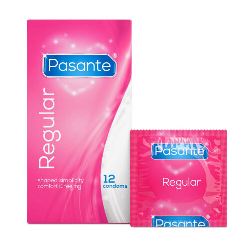 Pasante Regular класичні презервативи з резервуаром 12 шт - 78806190