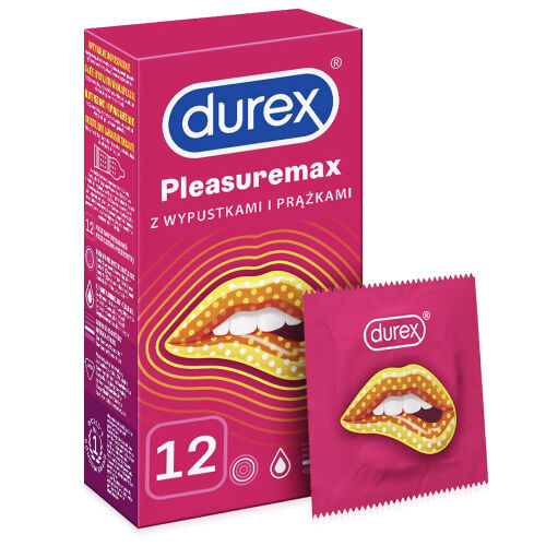 Презервативи DUREX Pleasuremax з виступами та смужками 12 шт - 78306473
