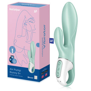 Satisfyer Air Pump Bunny 5 надувний вібратор з відростком для клітора - 77029607