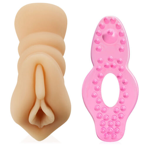 Набір для чоловіків штучна піхва + ерекційне кільце - 74025299