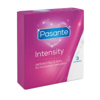 Презервативи Pasante Intensity з ребрами та виступами 3 шт - 70330629 - 2