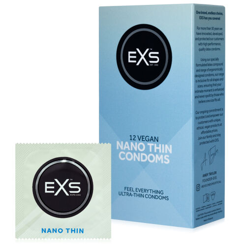 Тонкі презервативи 0,05 мм EXS NANO THIN 12 шт. - 76503787