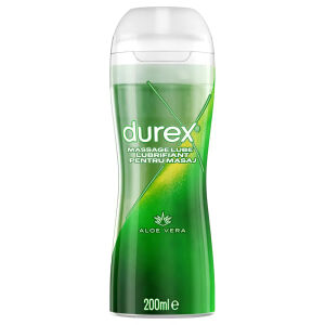 DUREX MASSAGE LUBE ALOE VERA - УСПОКАИВАЮЩИЙ ГЕЛЬ ДЛЯ ИНТИМНОГО МАССАЖА 200 мл - 78728365