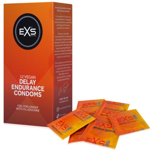 Презервативи для продовження акту EXS DELAY, 12 шт. - 75985035