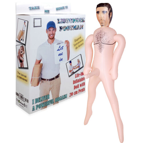 Надувна лялька кохання ЛИСТОНОША пеніс 20 см - 71579101