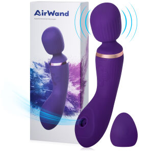 Потужний масажер 2в1 wand + повітряна стимуляція 70 програм - 78668510