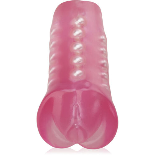 Гелева штучна вагіна тунель насолоди з масажними кульками всередині - 50858062