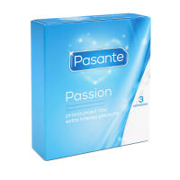 Pasante Passion ребристі презервативи 3 шт - 71600048 - 2