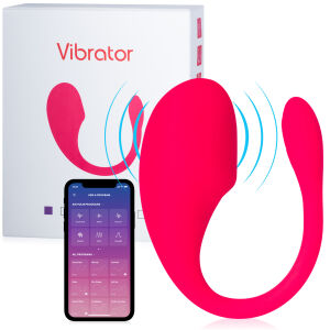 Силіконове вібруюче яйце 9 програм + додаток - 72390862